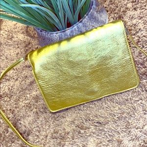 Neon shimmer shoulder bag